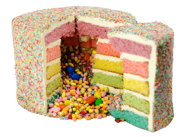 Regenboog Taart